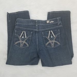 Kut from the Kloth Capris Embroidered Flap Pockets